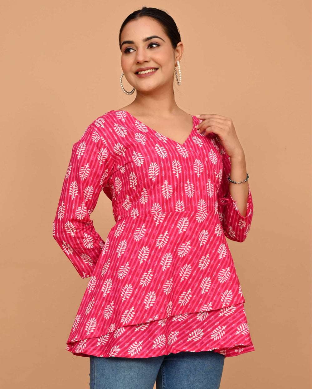 Mina Cotton Angrakha Kurti with Sharara and Dupatta – Mina Designer  Collection